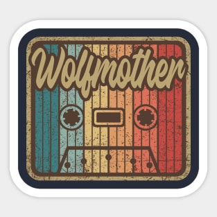 Wolfmother Vintage Cassette Sticker